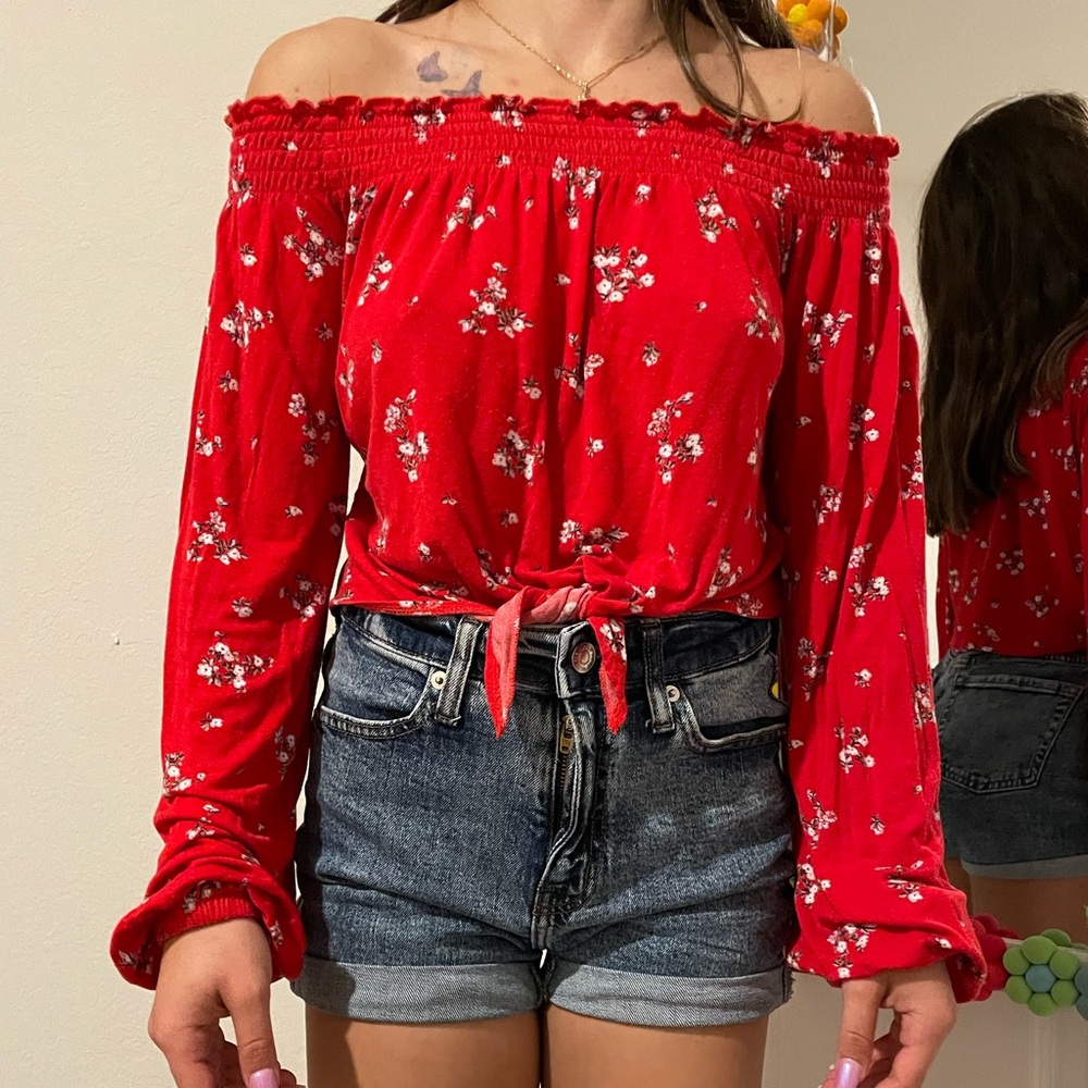 off the shoulder long sleeve